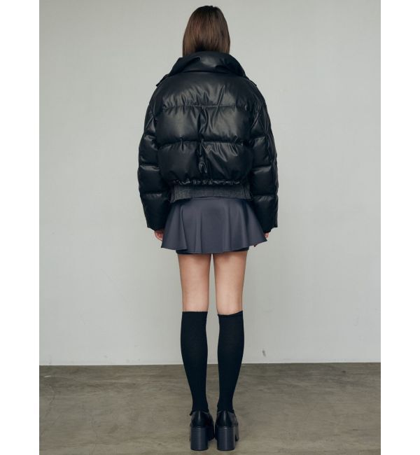 EMODA「フェイクレザーショートダウン」|ダウンベスト・ベスト|