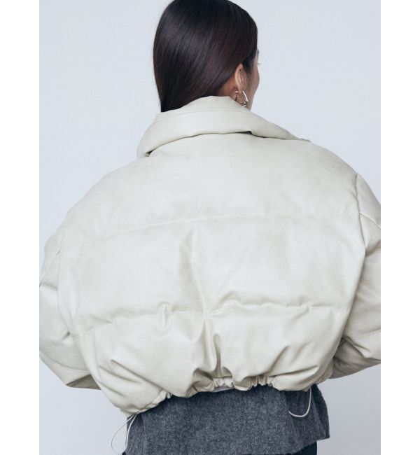 EMODA「フェイクレザーショートダウン」|ダウンベスト・ベスト|