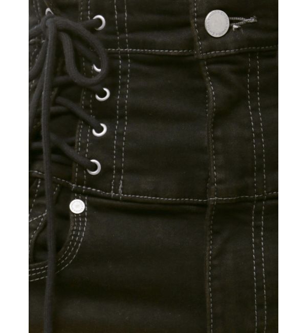 EMODA「レースハンドハイウエストパギンス」|デニム|