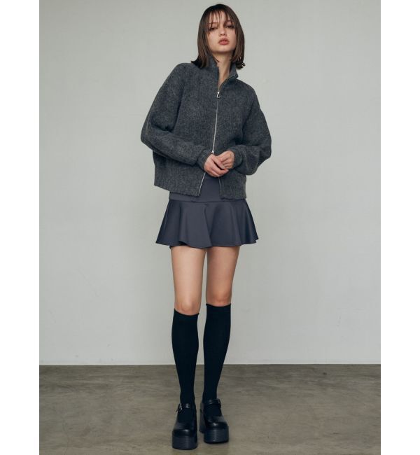 EMODA「【WEB限定】ルーズハイネックリブニット」|カーディガン|