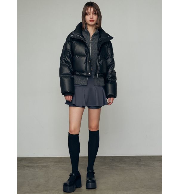 EMODA「【WEB限定】ルーズハイネックリブニット」|カーディガン|