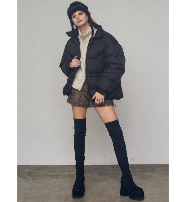 EMODA「【WEB限定】ルーズハイネックリブニット」|カーディガン|