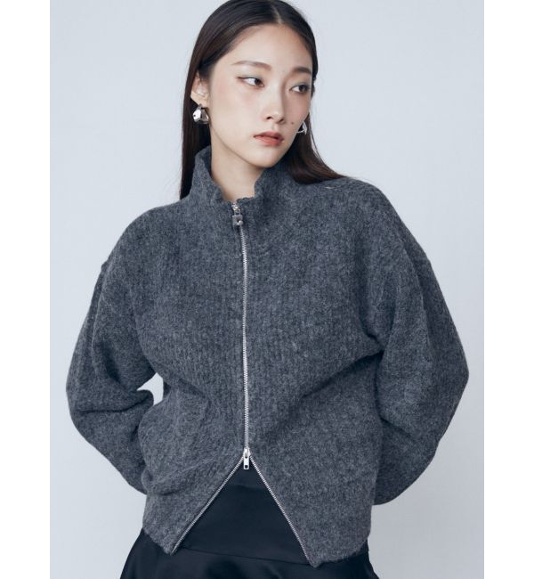 EMODA「【WEB限定】ルーズハイネックリブニット」|カーディガン|