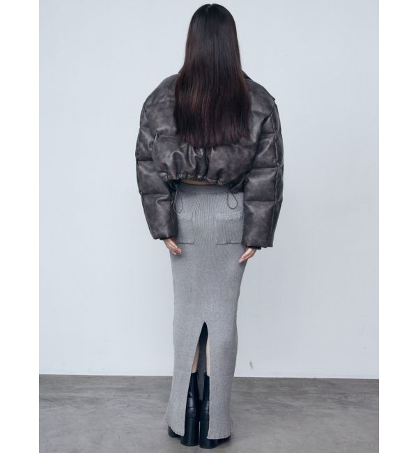 EMODA「ウォッシュリブマキシスカート」|スカート|