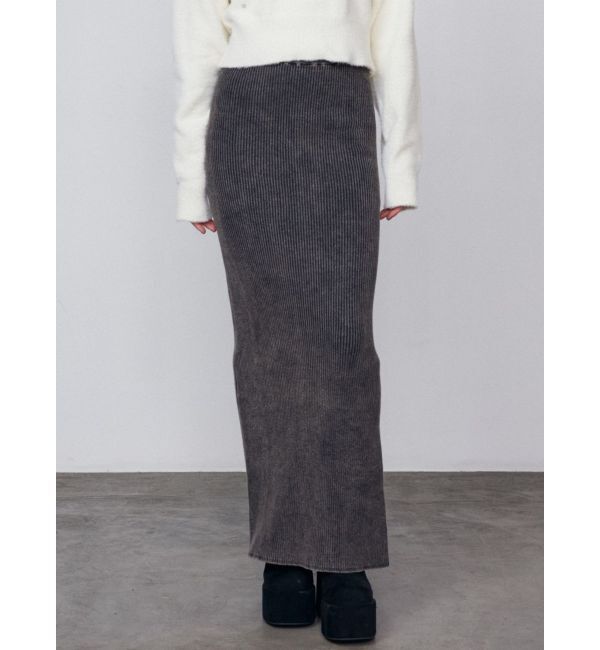 EMODA「ウォッシュリブマキシスカート」|スカート|