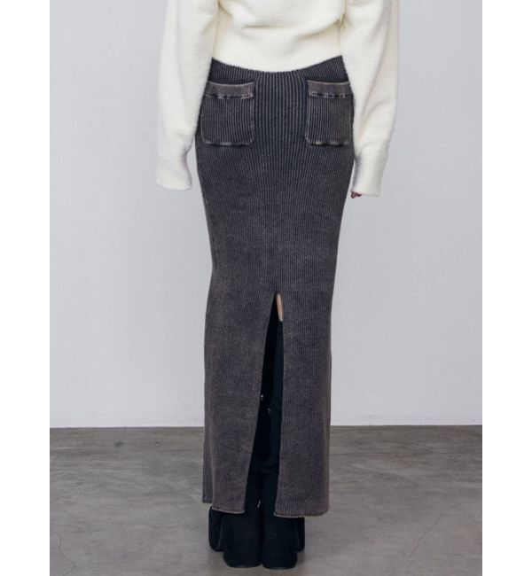 EMODA「ウォッシュリブマキシスカート」|スカート|