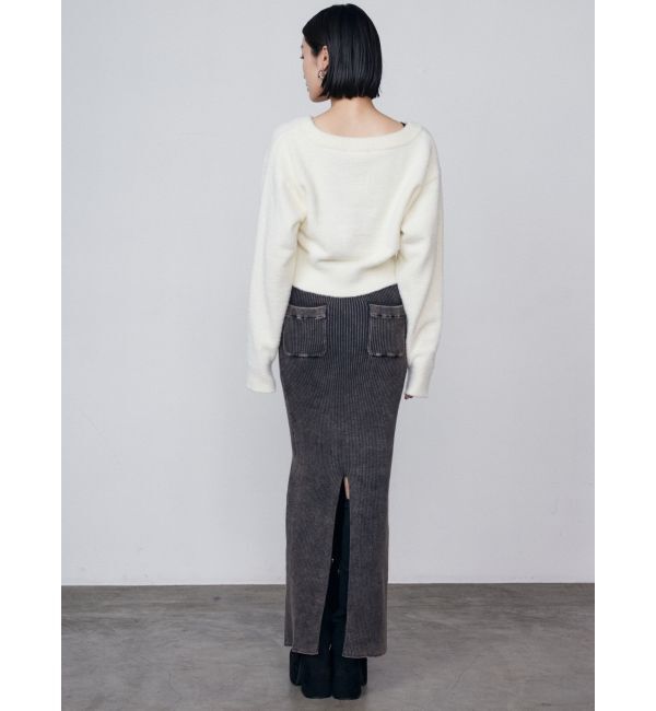 EMODA「ウォッシュリブマキシスカート」|スカート|