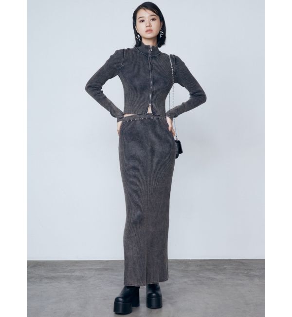 EMODA「ウォッシュリブマキシスカート」|スカート|