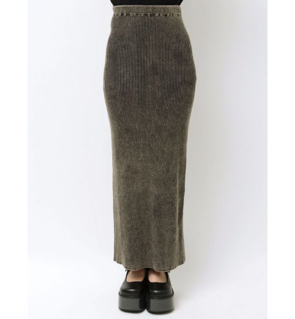 EMODA「ウォッシュリブマキシスカート」|スカート|
