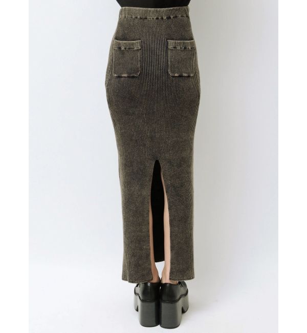 EMODA「ウォッシュリブマキシスカート」|スカート|