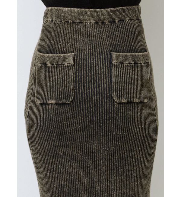 EMODA「ウォッシュリブマキシスカート」|スカート|