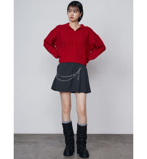 EMODA「レイヤーチェーンベルトスカート」|スカート|