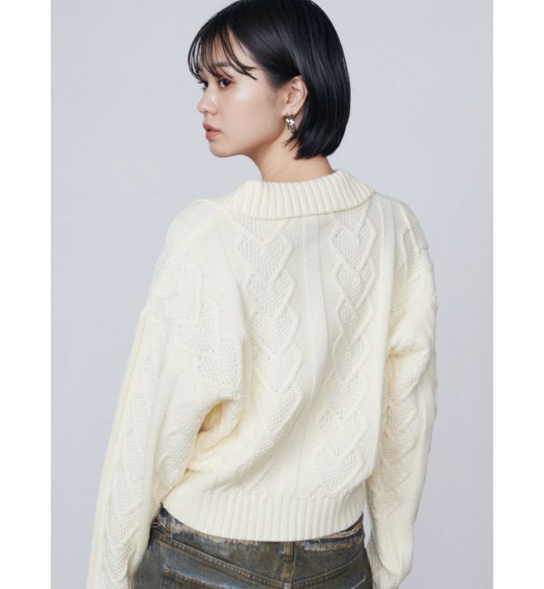 EMODA「スキッパーワイドハートニット」|ニット・セーター|