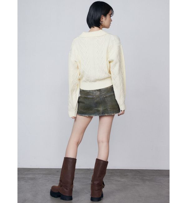 EMODA「スキッパーワイドハートニット」|ニット・セーター|