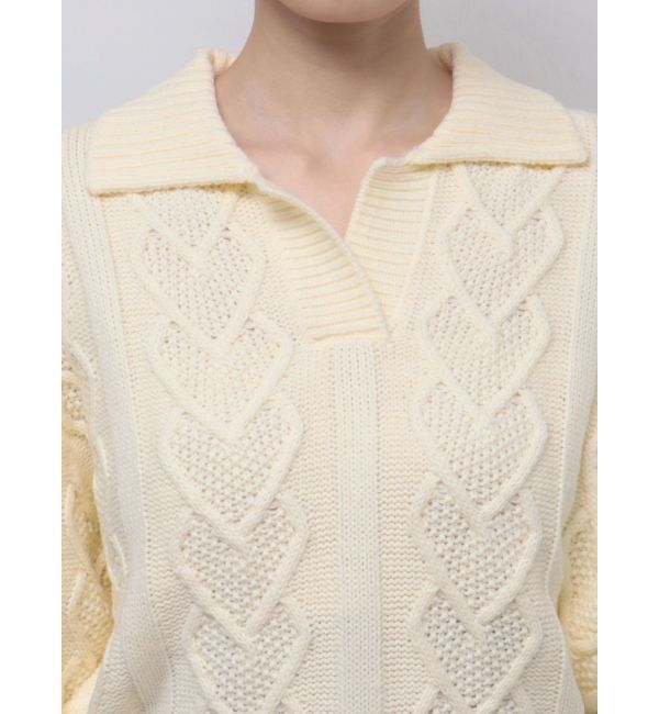 EMODA「スキッパーワイドハートニット」|ニット・セーター|