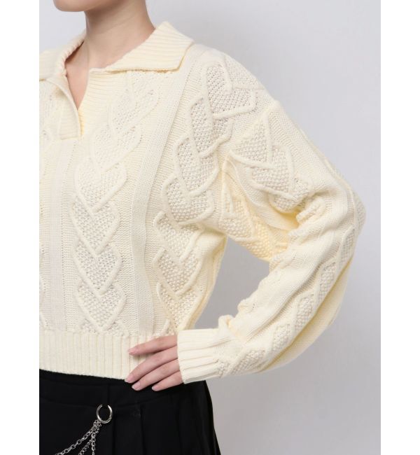 EMODA「スキッパーワイドハートニット」|ニット・セーター|