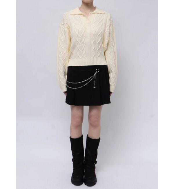 EMODA「スキッパーワイドハートニット」|ニット・セーター|