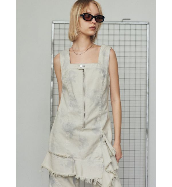 EMODA「アシンメトリーデニムミニワンピース」|ワンピース|