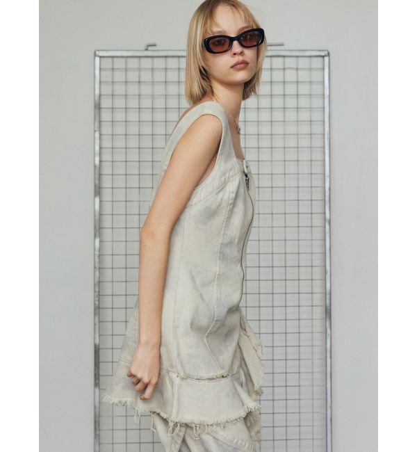 EMODA「アシンメトリーデニムミニワンピース」|ワンピース|