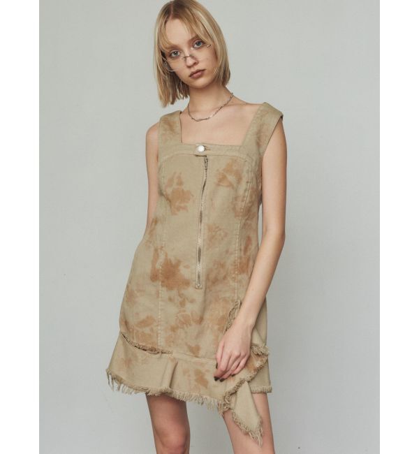 EMODA「アシンメトリーデニムミニワンピース」|ワンピース|