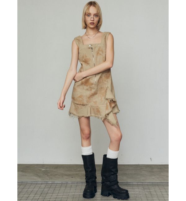 EMODA「アシンメトリーデニムミニワンピース」|ワンピース|