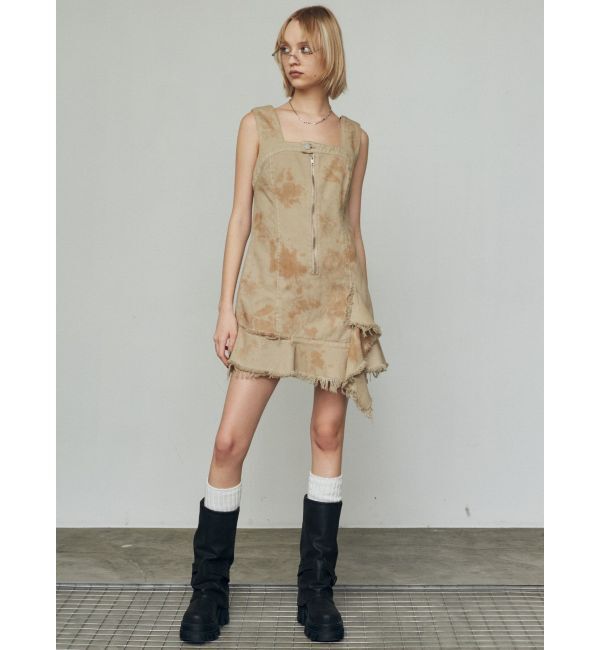 EMODA「アシンメトリーデニムミニワンピース」|ワンピース|