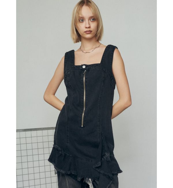EMODA「アシンメトリーデニムミニワンピース」|ワンピース|