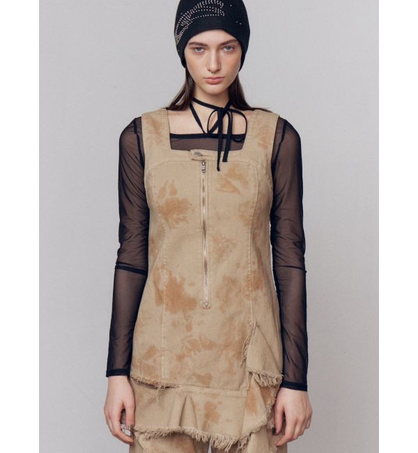 EMODA「アシンメトリーデニムミニワンピース」|ワンピース|