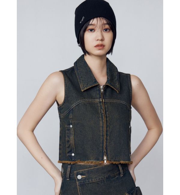 EMODA「デニムウォッシュベスト」|ベスト・ジレ|