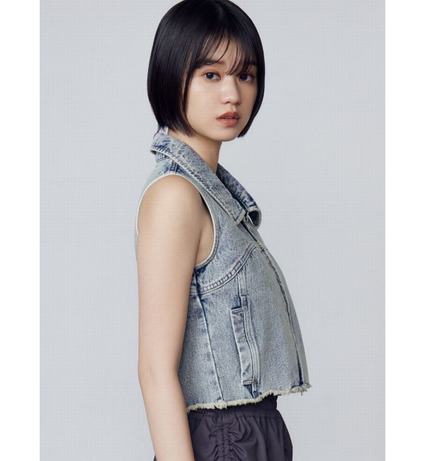 EMODA「デニムウォッシュベスト」|ベスト・ジレ|