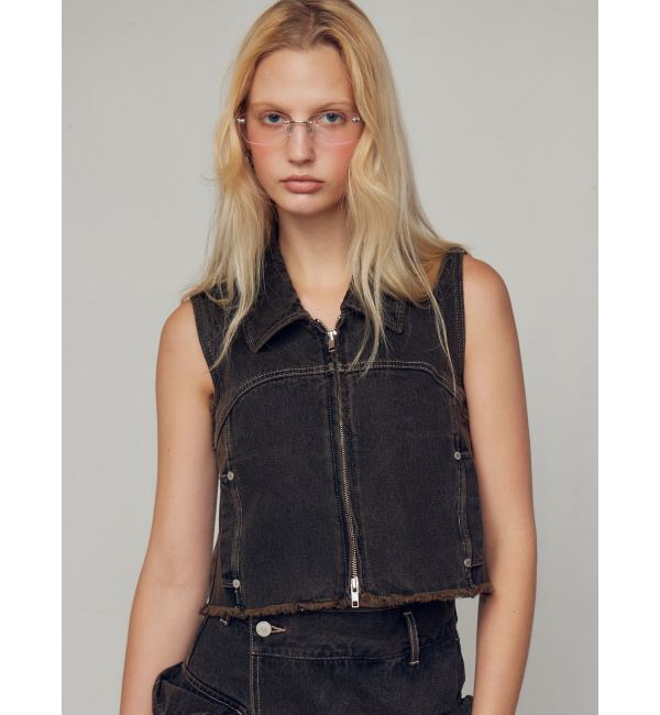 EMODA「デニムウォッシュベスト」|ベスト・ジレ|