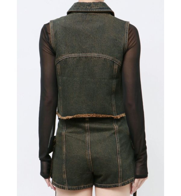 EMODA「デニムウォッシュベスト」|ベスト・ジレ|