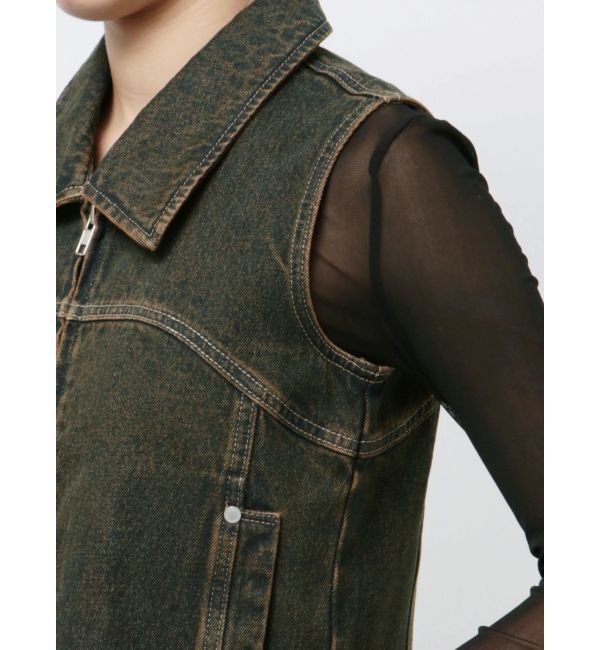 EMODA「デニムウォッシュベスト」|ベスト・ジレ|