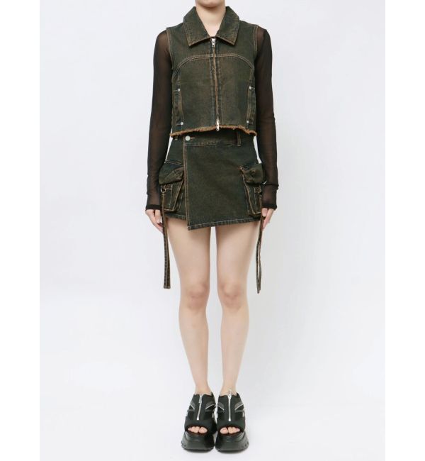 EMODA「デニムウォッシュベスト」|ベスト・ジレ|