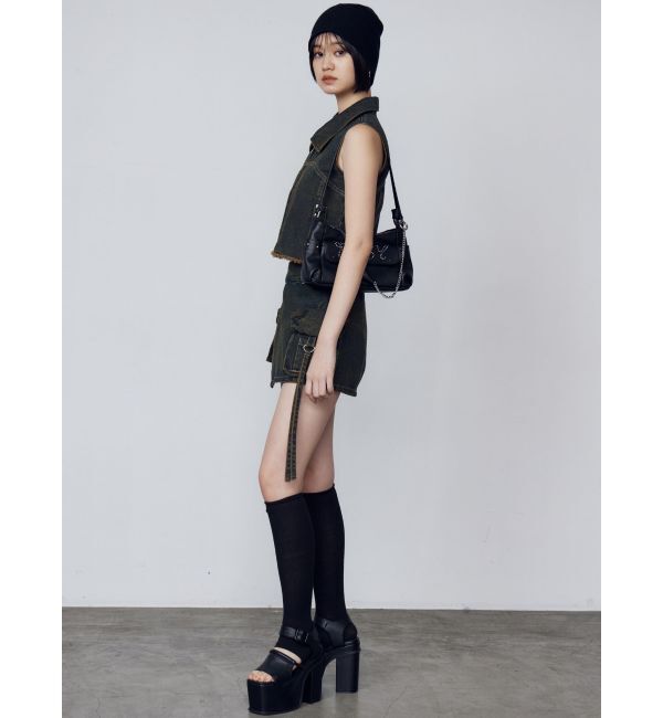 EMODA「デニムウォッシュベスト」|ベスト・ジレ|