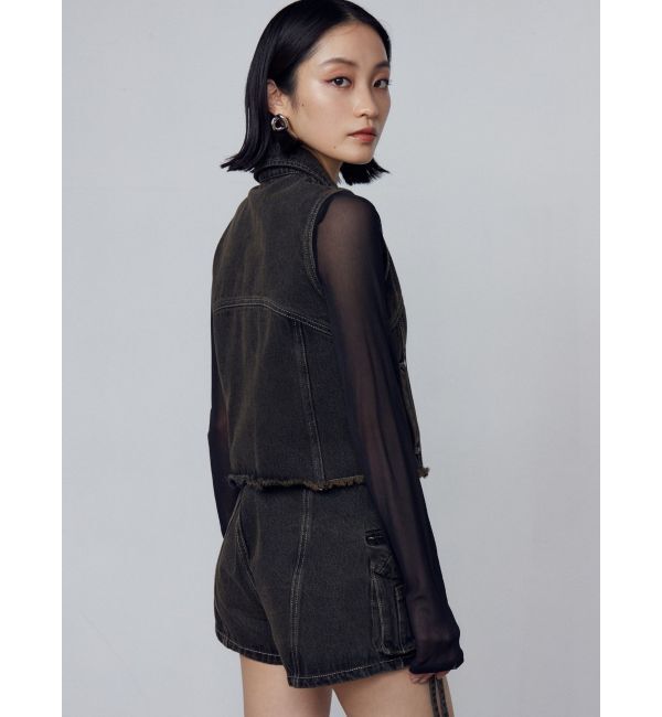 EMODA「デニムウォッシュベスト」|ベスト・ジレ|