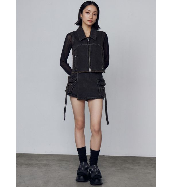 EMODA「デニムウォッシュベスト」|ベスト・ジレ|