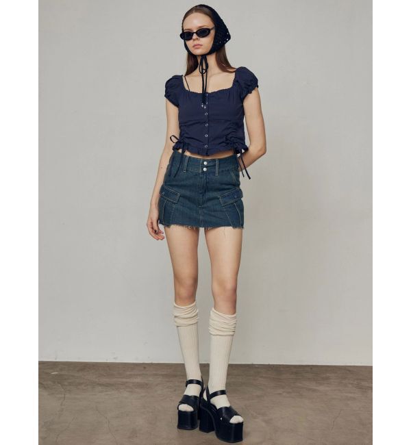 EMODA「ショートスリーブリボントップ」|Tシャツ・カットソー|