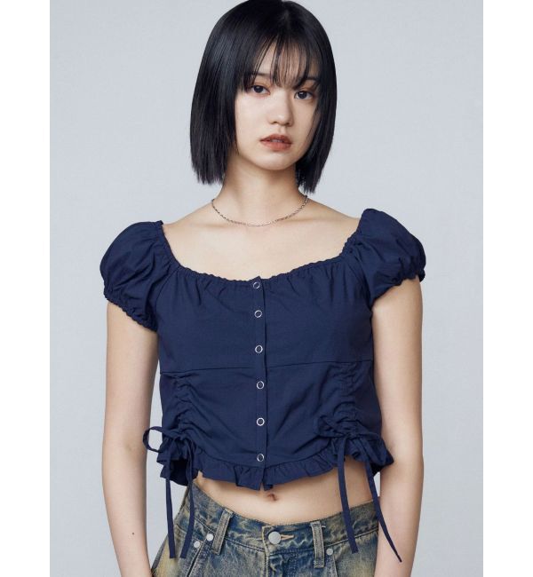 EMODA「ショートスリーブリボントップ」|Tシャツ・カットソー|