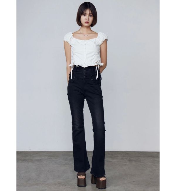 EMODA「ショートスリーブリボントップ」|Tシャツ・カットソー|