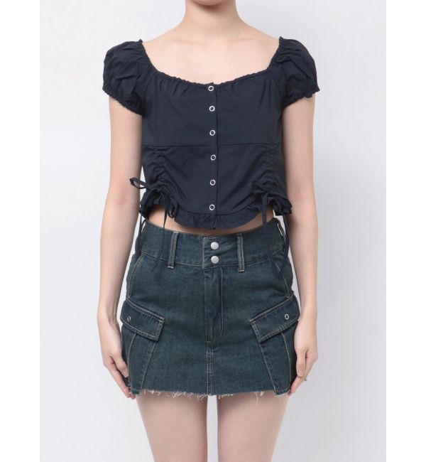 EMODA「ショートスリーブリボントップ」|Tシャツ・カットソー|