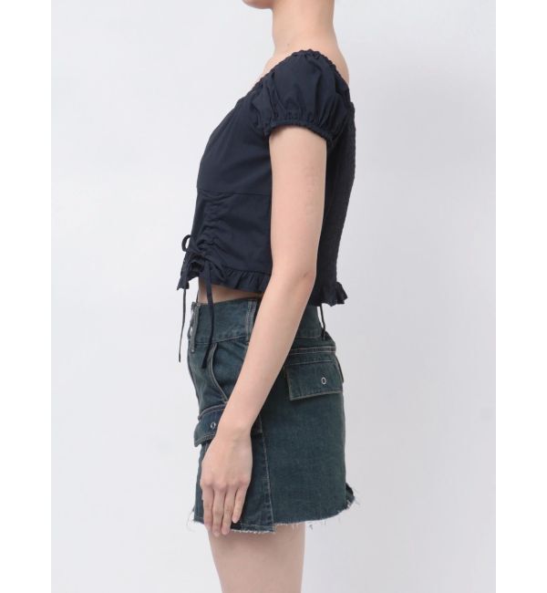 EMODA「ショートスリーブリボントップ」|Tシャツ・カットソー|