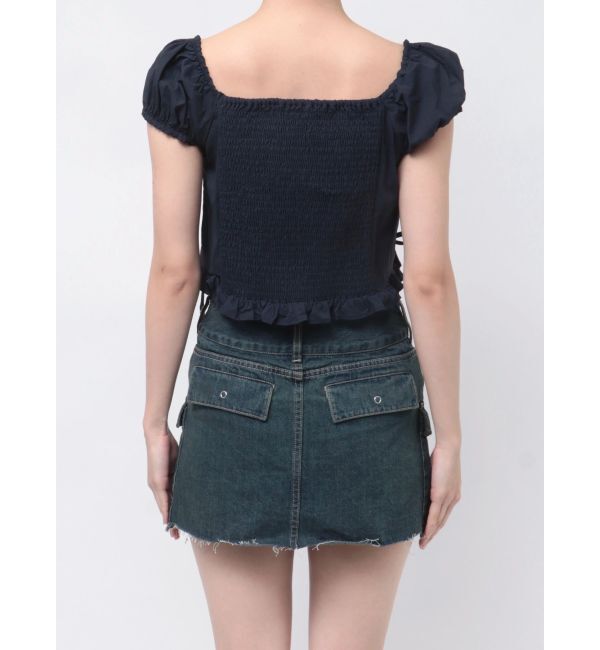 EMODA「ショートスリーブリボントップ」|Tシャツ・カットソー|