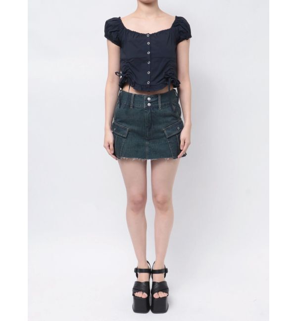 EMODA「ショートスリーブリボントップ」|Tシャツ・カットソー|