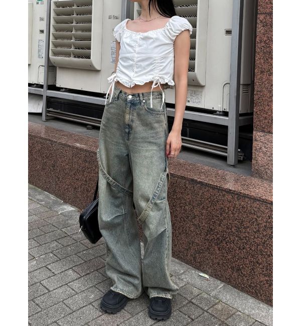 EMODA「ショートスリーブリボントップ」|Tシャツ・カットソー|