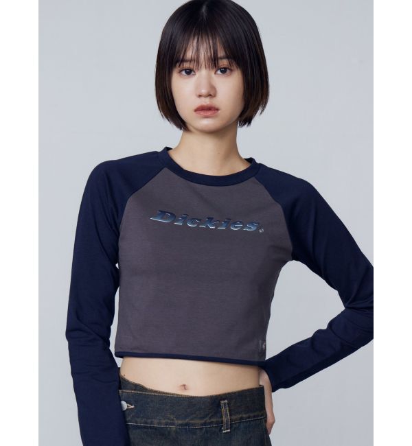 EMODA「【Dickies別注】ラグラングラデーショントップ」|Tシャツ・カットソー|ブラック