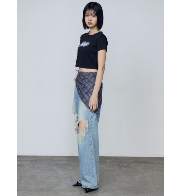 EMODA「スプレーロゴミニマルTシャツ」|Tシャツ・カットソー|