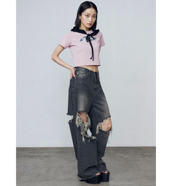 EMODA「スプレーロゴミニマルTシャツ」|Tシャツ・カットソー|