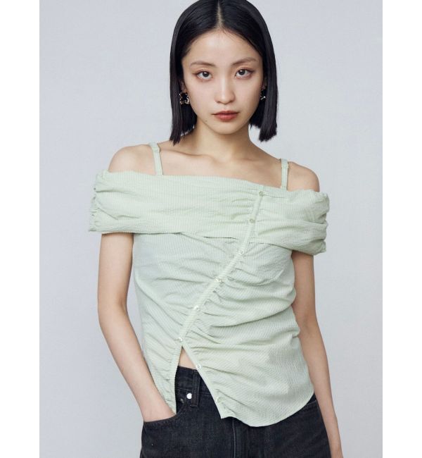 EMODA「オフショルダーボタントップ」|Tシャツ・カットソー|