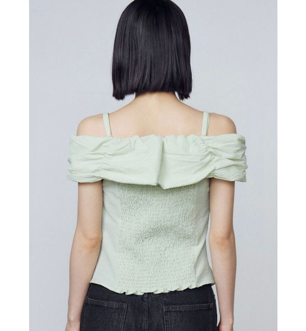 EMODA「オフショルダーボタントップ」|Tシャツ・カットソー|